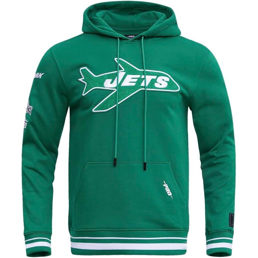 imagePro Standard Mens NFL Retro Classics Brushed Back French Terry Pull Over HoodieKelly Green