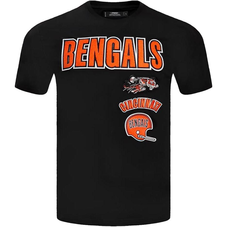imagePro Standard Mens NFL Retro Classics Taping TeeBlackOrange
