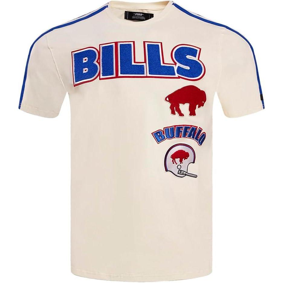 imagePro Standard Mens NFL Retro Classics Taping TeeEggshellRoyal Blue