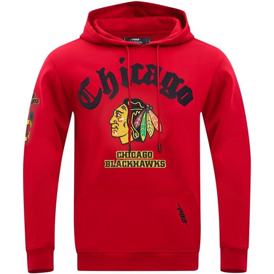 imagePro Standard Mens NHL Classic Chenille Full Zip HoodieRed