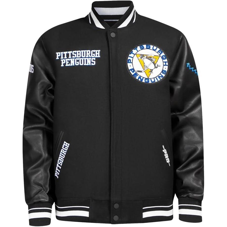 imagePro Standard Mens NHL Retro Classics Varsity JacketBlack