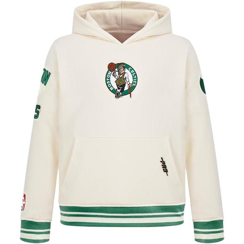 imagePro Standard NBA boys Big Boys Nba Retro Classics Fleece Pull Over HoodieEggshell Kelly Green