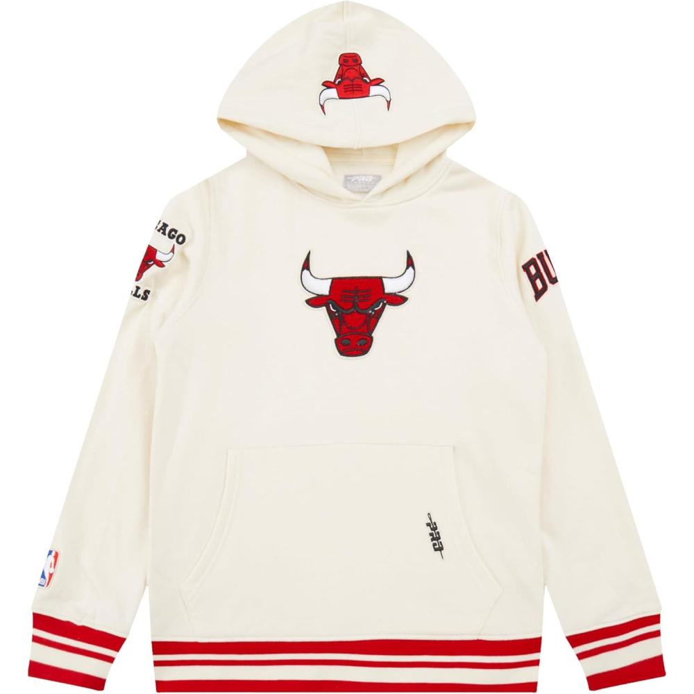imagePro Standard NBA boys Big Boys Nba Retro Classics Fleece Pull Over HoodieEggshell Red