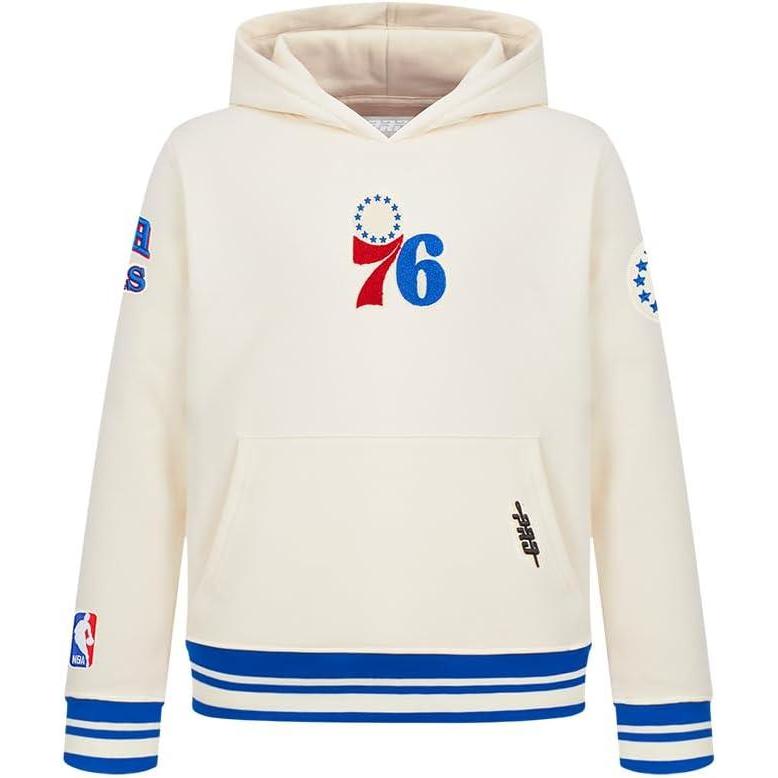 imagePro Standard NBA boys Big Boys Nba Retro Classics Fleece Pull Over HoodieEggshellRoyal Blue