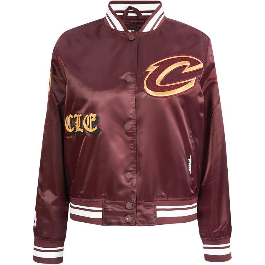 imagePro Standard Womens NBA Old English Satin JacketWine