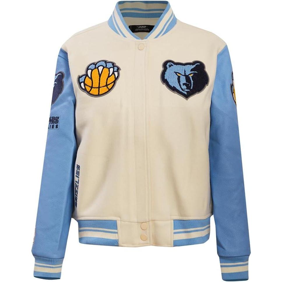 imagePro Standard Womens NBA Retro Classics Varsity JacketEggshell University Blue