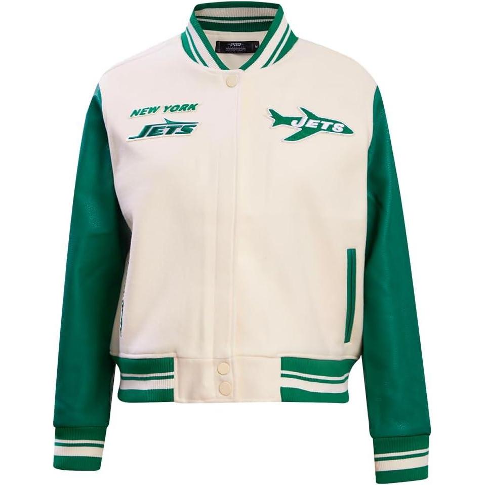 imagePro Standard Womens NFL Retro Classics Varsity JacketGreen