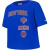 Big Girls NBA Retro Classics Cotton Short Sleeve Boxy Tee(Royal Blue)