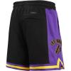 Mens NBA Retro Classics Athletic Short(Black/Purple/Yellow)