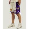 Mens NBA Retro Classics Athletic Short(Eggshell/ Purple)