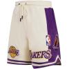 Mens NBA Retro Classics Athletic Short(Eggshell/ Purple)