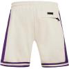 Mens NBA Retro Classics Athletic Short(Eggshell/ Purple)