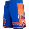 Mens NBA Retro Classics Athletic Short(Royal Blue/Orange)