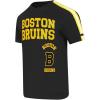 Mens NHL Retro Classics Cotton Taping Tee(Black/Yellow)