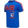 Mens NHL Retro Classics Cotton Taping Tee(Royal Blue/Red)