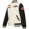 Pro Standard Big Boys NFL Retro Classics Varsity Jacket(Eggshell/ Black)