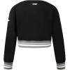 Pro Standard Big Girls NBA Retro Classics Fleece Crewneck Sweatshirt(Black/Gray)