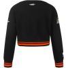 Pro Standard Big Girls NBA Retro Classics Fleece Crewneck Sweatshirt(Black/Orange)