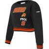 Pro Standard Big Girls NBA Retro Classics Fleece Crewneck Sweatshirt(Black/Orange)