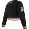 Pro Standard Big Girls NBA Retro Classics Fleece Crewneck Sweatshirt(Black/Purple)