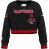 Pro Standard Big Girls NBA Retro Classics Fleece Crewneck Sweatshirt(Black/Red/Black)