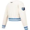 Pro Standard Big Girls NBA Retro Classics Fleece Crewneck Sweatshirt(Eggshell/ University Blue)