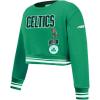 Pro Standard Big Girls NBA Retro Classics Fleece Crewneck Sweatshirt(Kelly Green)