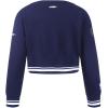 Pro Standard Big Girls NBA Retro Classics Fleece Crewneck Sweatshirt(Midnight Navy)
