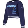 Pro Standard Big Girls NBA Retro Classics Fleece Crewneck Sweatshirt(Midnight Navy)