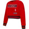 Pro Standard Big Girls NBA Retro Classics Fleece Crewneck Sweatshirt(Red/Black)