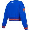Pro Standard Big Girls NBA Retro Classics Fleece Crewneck Sweatshirt(Royal/Orange/Royal)