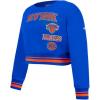Pro Standard Big Girls NBA Retro Classics Fleece Crewneck Sweatshirt(Royal/Orange/Royal)