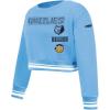 Pro Standard Big Girls NBA Retro Classics Fleece Crewneck Sweatshirt(University Blue)
