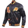 Pro Standard Mens NBA Best Of Satin Jacket(Black/Orange)