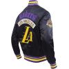 Pro Standard Mens NBA Best Of Satin Jacket(Black/Purple)