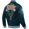 Pro Standard Mens NBA Best Of Satin Jacket(Forest Green)