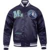Pro Standard Mens NBA Best Of Satin Jacket(Midnight Navy)