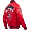 Pro Standard Mens NBA Best Of Satin Jacket(Red/Black)