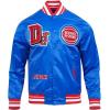 Pro Standard Mens NBA Best Of Satin Jacket(Royal Blue/Red)