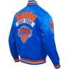 Pro Standard Mens NBA Best Of Satin Jacket(Royal/Orange/Royal)