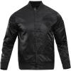 Pro Standard Mens NBA Classic Triple Black Satin Jacket(Black)