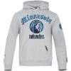 Pro Standard Mens NBA Old English Pull Over Hoodie(Heather Grey)