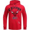 Pro Standard Mens NBA Old English Pull Over Hoodie(Red)