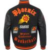 Pro Standard Mens NBA Old English Varsity Jacket(Black/Orange)