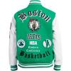 Pro Standard Mens NBA Old English Varsity Jacket(Kelly Green/ White)