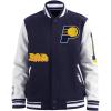 Pro Standard Mens NBA Old English Varsity Jacket(Midnight Navy/White)