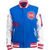 Pro Standard Mens NBA Old English Varsity Jacket(Royal Blue/Red)