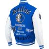 Pro Standard Mens NBA Old English Varsity Jacket(Royal Blue/White)