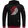 Pro Standard Mens NBA Retro Classics Pull Over Hoodie(Black/Red/Black)