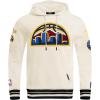 Pro Standard Mens NBA Retro Classics Pull Over Hoodie(Eggshell/ Midnight Navy)